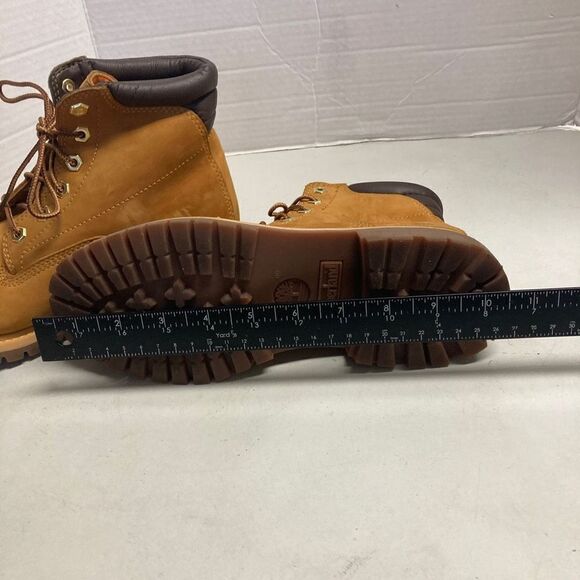 TIMBERLAND‎ Women’s Leather Waterproof Hiking Work Boot Size 7.5 Tan - Picture 8 of 12